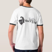 "Dat zei ze...", "OBJECTIE: Hearsay!" T-shirt (Achterkant)