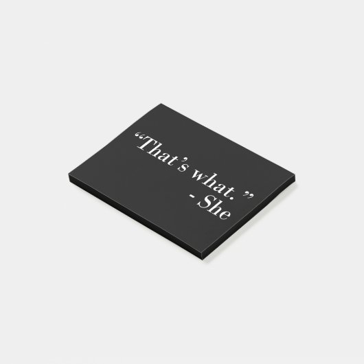 Dat zei ze. post-it® notes (Schuin)