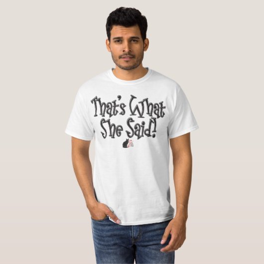 Dat zei ze! T-shirt (Voorkant volledig)