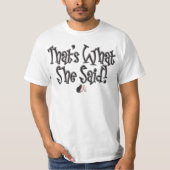 Dat zei ze! T-shirt (Voorkant)