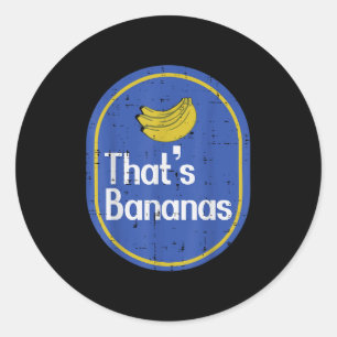 Dat zijn Bananen Sticker Fruit Kostuum Halloween M