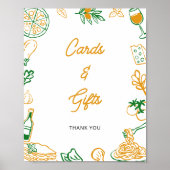 Dat zijn meer rustieke Italiaanse Kaarten en gesch Poster (Voorkant)