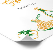 Dat zijn meer rustieke Italiaanse Kaarten en gesch Poster (Hoek)