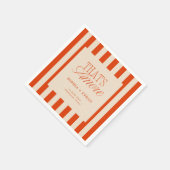 Dat zijn nog meer rode strepen servet (Hoek)