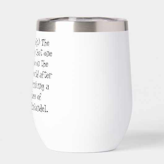 Dat zinvincible gevoel grappig Zin wijn citaat (Achterkant)