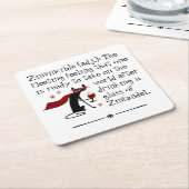 Dat zinvincible gevoel grappig Zin wijn citaat Kartonnen Onderzetters (Schuin)