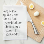 Dat zinvincible gevoel grappig Zin wijn citaat Theedoek (Quarter Fold)