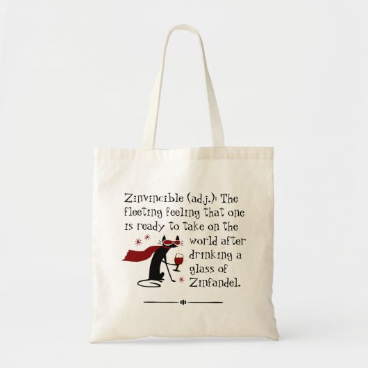 Dat zinvincible gevoel grappig Zin wijn citaat Tote Bag (Voorkant)