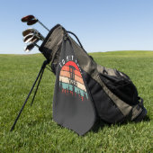 Dat zou ik raken | Grappig Retro Disc Golf Golfhanddoek (Groen)