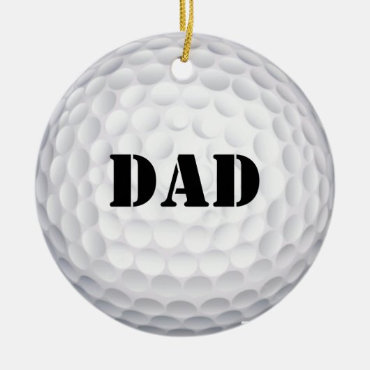 Dat zou ik wel doen. golfbal keramisch ornament (Voorkant)