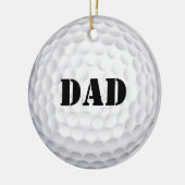 Dat zou ik wel doen. golfbal keramisch ornament (Links)