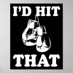 Dat zou ik zeggen - Naughty Humor Funny Boxing Sar Poster