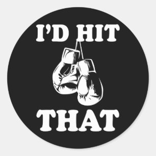 Dat zou ik zeggen - Naughty Humor Funny Boxing Sar Ronde Sticker