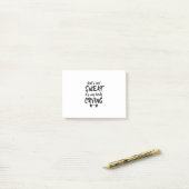 Dat zweet mijn lichaam niet. post-it® notes (Op bureau)