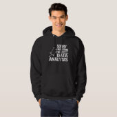 data-analist datawetenschap data technologie stati hoodie (Voorkant volledig)