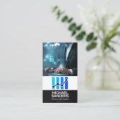 Data-analist | Finance Tech-logo Visitekaartje (Staand voorkant)