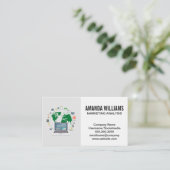 data-analist | Grafiekdiagram Visitekaartje (Staand voorkant)