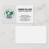 data-analist | Grafiekdiagram Visitekaartje (Voorkant / Achterkant)