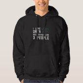 Data Analist houdt van Data Software Engineer Data Hoodie (Voorkant)