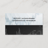 data-analist | stock market candlestick graph visitekaartje (Achterkant)