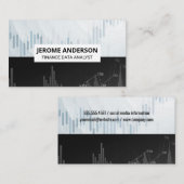 data-analist | stock market candlestick graph visitekaartje (Voorkant / Achterkant)