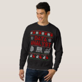 Data-analist van Schouder Kerst Lelijke trui (Voorkant volledig)