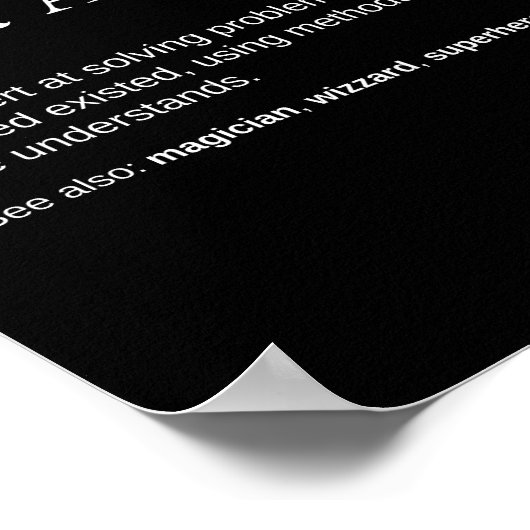 Data analisten grappige definitie poster (Hoek)