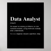 Data analisten grappige definitie poster (Voorkant)