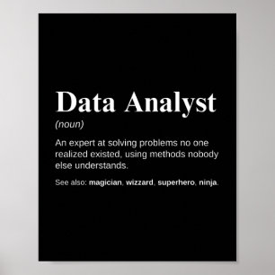 Data analisten grappige definitie poster