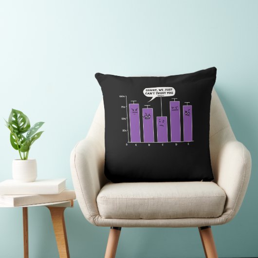 Data Analysis Science Geek Nerd Joke Kussen (Stoel)