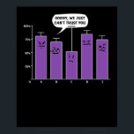 Data Analysis Science Geek Nerd Joke Poster<br><div class="desc">Data Analysis Science Geek Nerd Joke-ontwerp voor gegevensliefhebbers.</div>