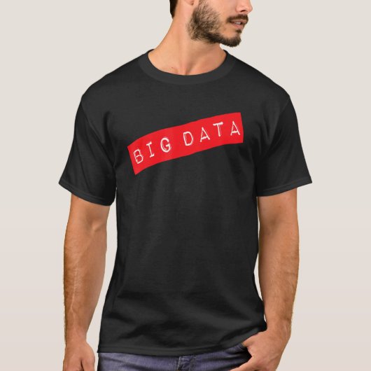 Data Analyst Big Labels Scientist Machine Learning T-shirt (Voorkant)