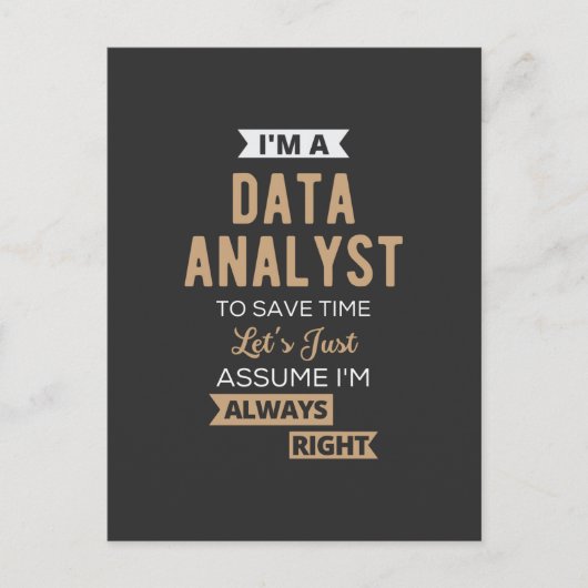 Data Analyst Briefkaart (Voorkant)