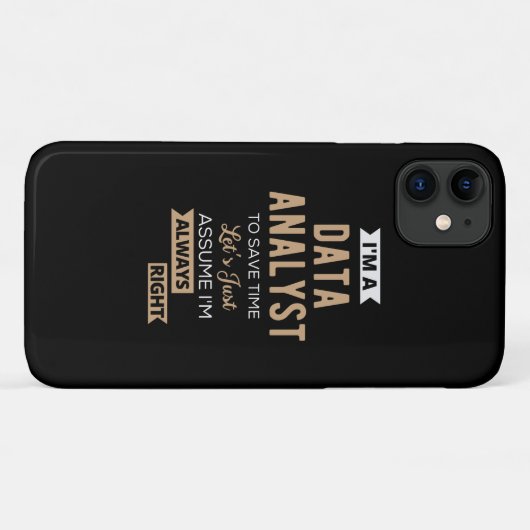 Data Analyst Case-Mate iPhone Case (Achterkant (horizontaal))