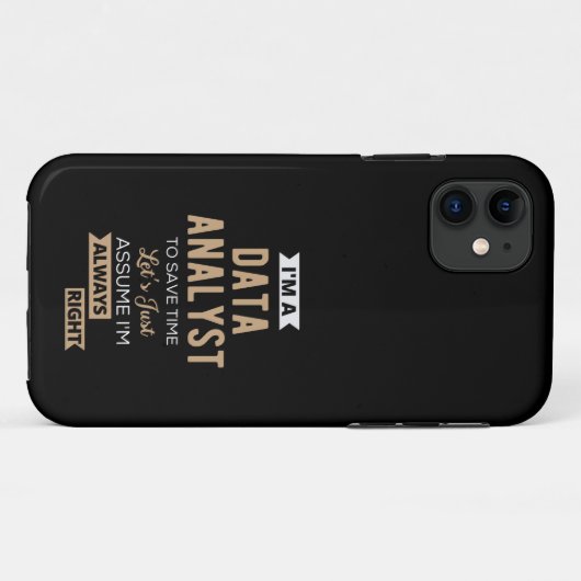 Data Analyst Case-Mate iPhone Case (Achterkant (horizontaal))