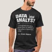 Data Analyst definieert Eat Sleep Analyze Data Her T-shirt (Voorkant)
