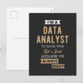 Data Analyst Feestdagenkaart (Voorkant / Achterkant)