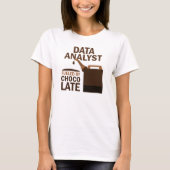 Data Analyst (Funny) Chocolate T-shirt (Voorkant)