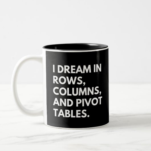 Data Analyst Funny Coworker Gezegde Tweekleurige Koffiemok (Links)
