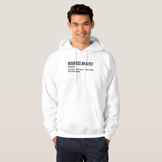 Data Analyst Funny Definition Hoodie (Voorkant volledig)