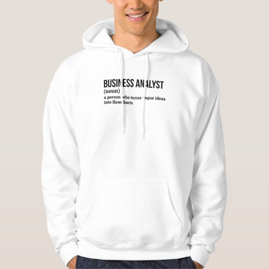 Data Analyst Funny Definition Hoodie (Voorkant)