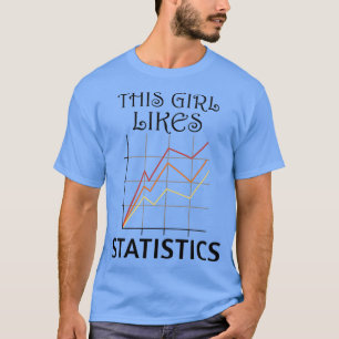 Data Analyst Girl bevat statistieken spreadsheet T-shirt