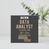 Data Analyst Kaart (Staand voorkant)