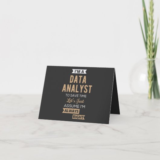 Data Analyst Kaart (Voorkant)