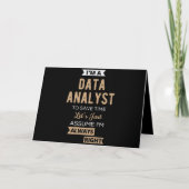 Data Analyst Kaart (Voorkant)