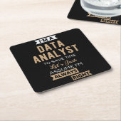 Data Analyst Kartonnen Onderzetters (Schuin)