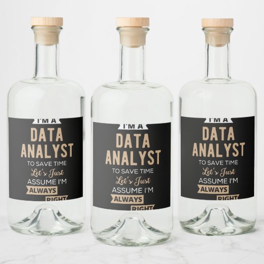 Data Analyst Likeurfles Etiket (Flessen)