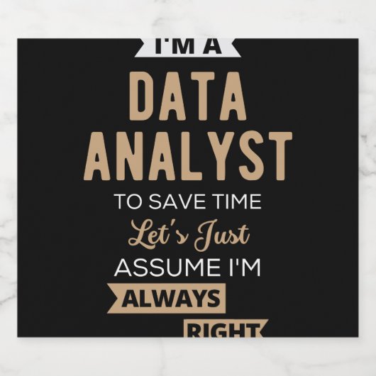 Data Analyst Likeurfles Etiket (Enkel label)