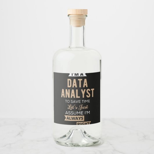 Data Analyst Likeurfles Etiket (Voorkant)