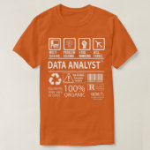 Data Analyst Multitasking Taakcadeobject T-shirt (Design voorkant)